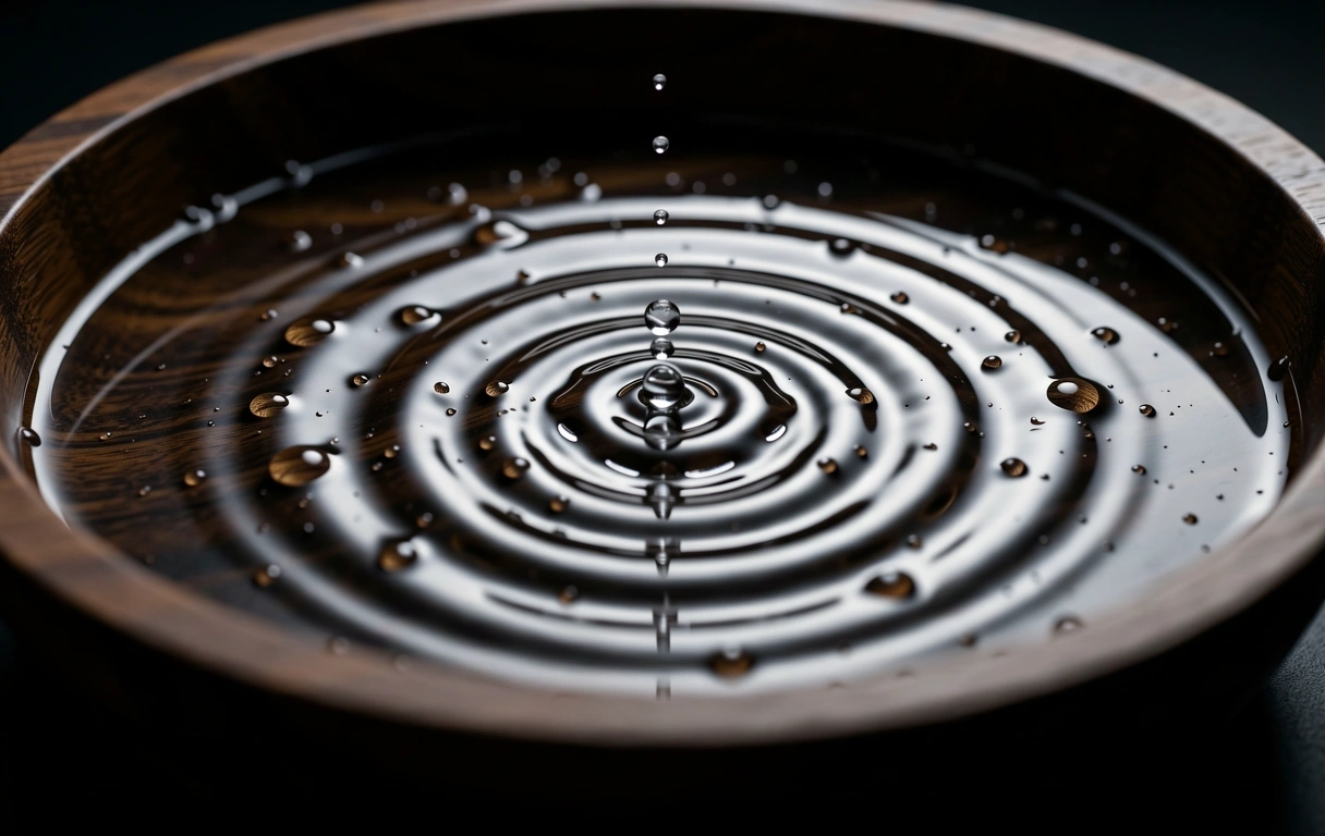 Wasserwellen als Symbol für Fluss